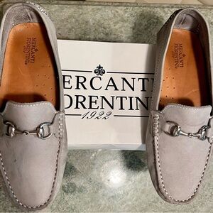 Mercanti Fiorentini Gray Suede Loafers 8M